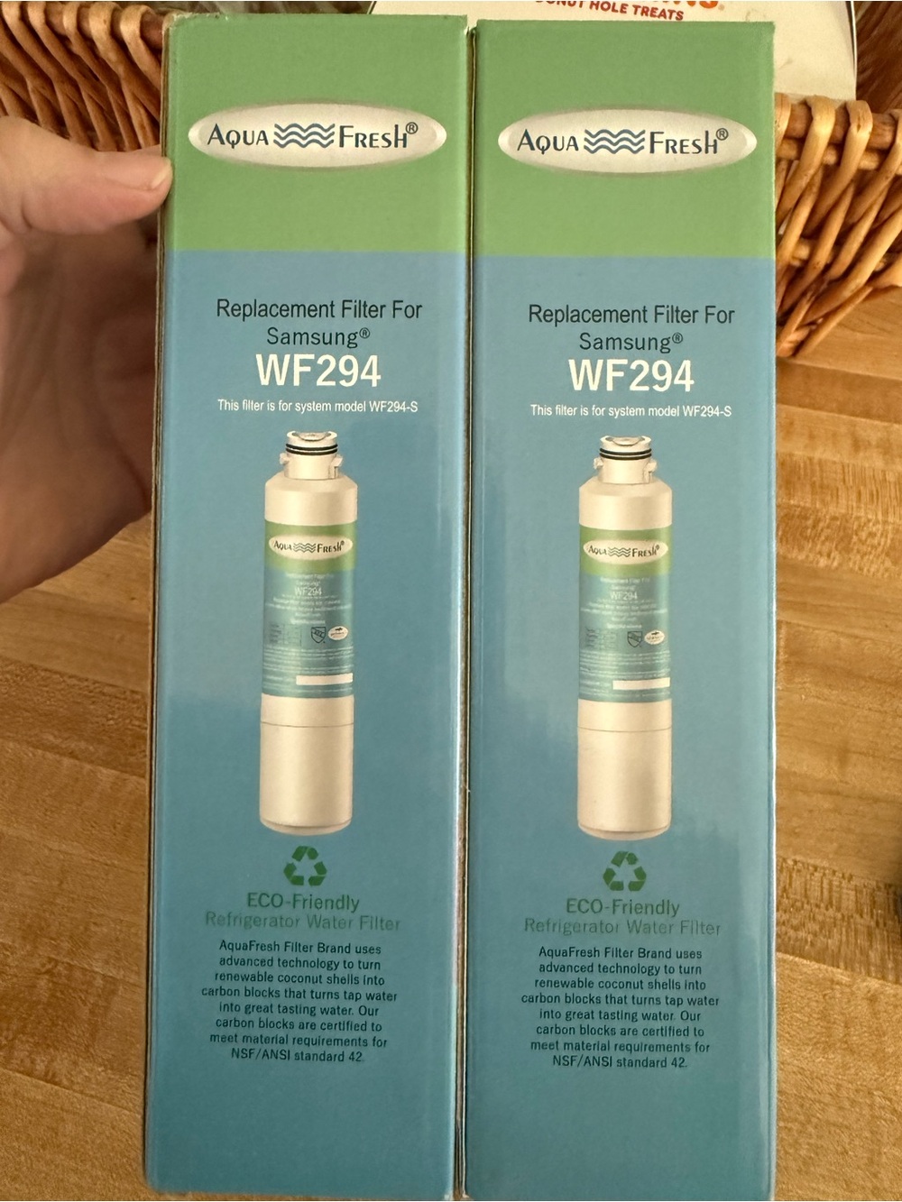 WF294 Replacement Refrigerator Water Filter (Blue/Green)